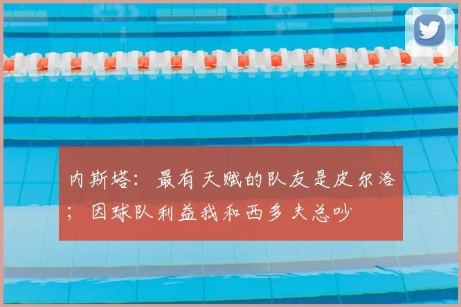 内斯塔：最有天赋的队友是皮尔洛；因球队利益我和西多夫总吵